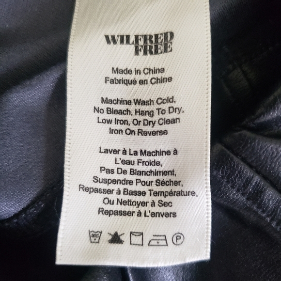 Aritzia WILFRED FAUX VEGAN LEATHER DARIA LEGGING PANTS BLACK SIZE XS - Picture 12 of 14